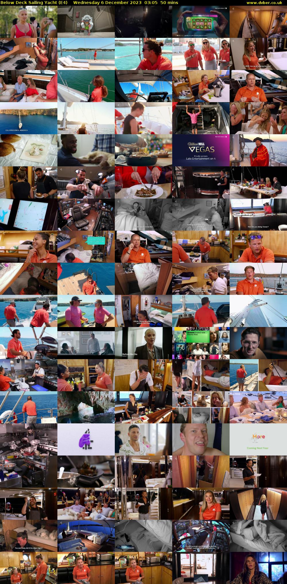 Below Deck Sailing Yacht (E4) Wednesday 6 December 2023 03:05 - 03:55