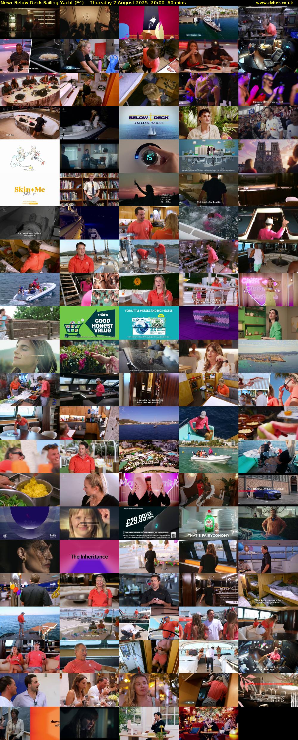 Below Deck Sailing Yacht (E4) Thursday 7 August 2025 20:00 - 21:00