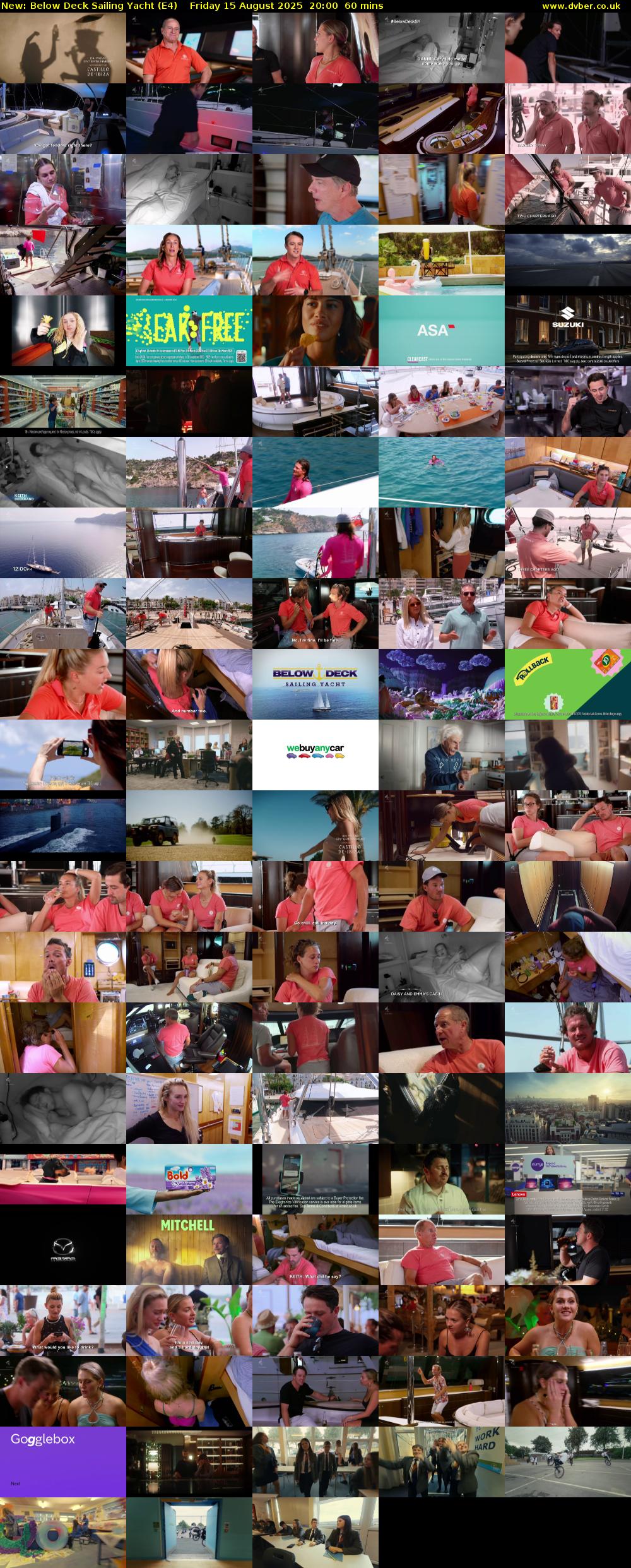 Below Deck Sailing Yacht (E4) Friday 15 August 2025 20:00 - 21:00