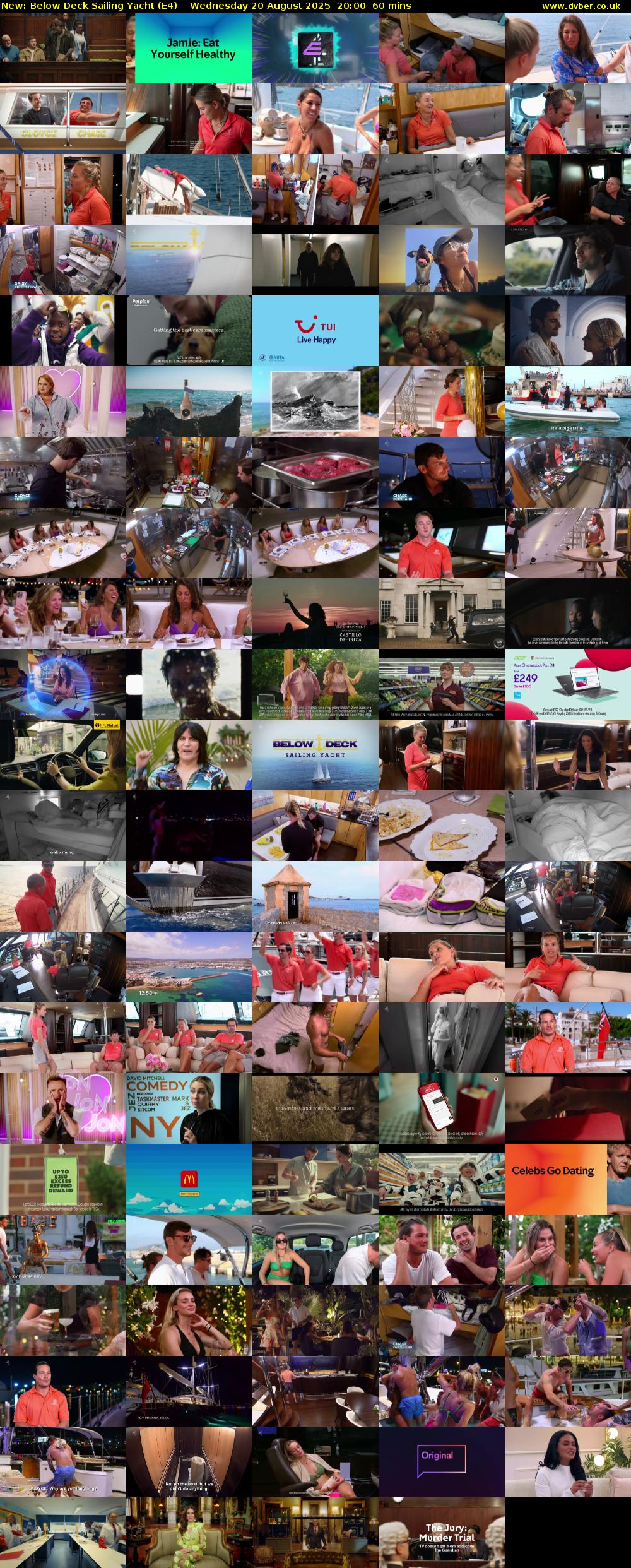 Below Deck Sailing Yacht (E4) Wednesday 20 August 2025 20:00 - 21:00