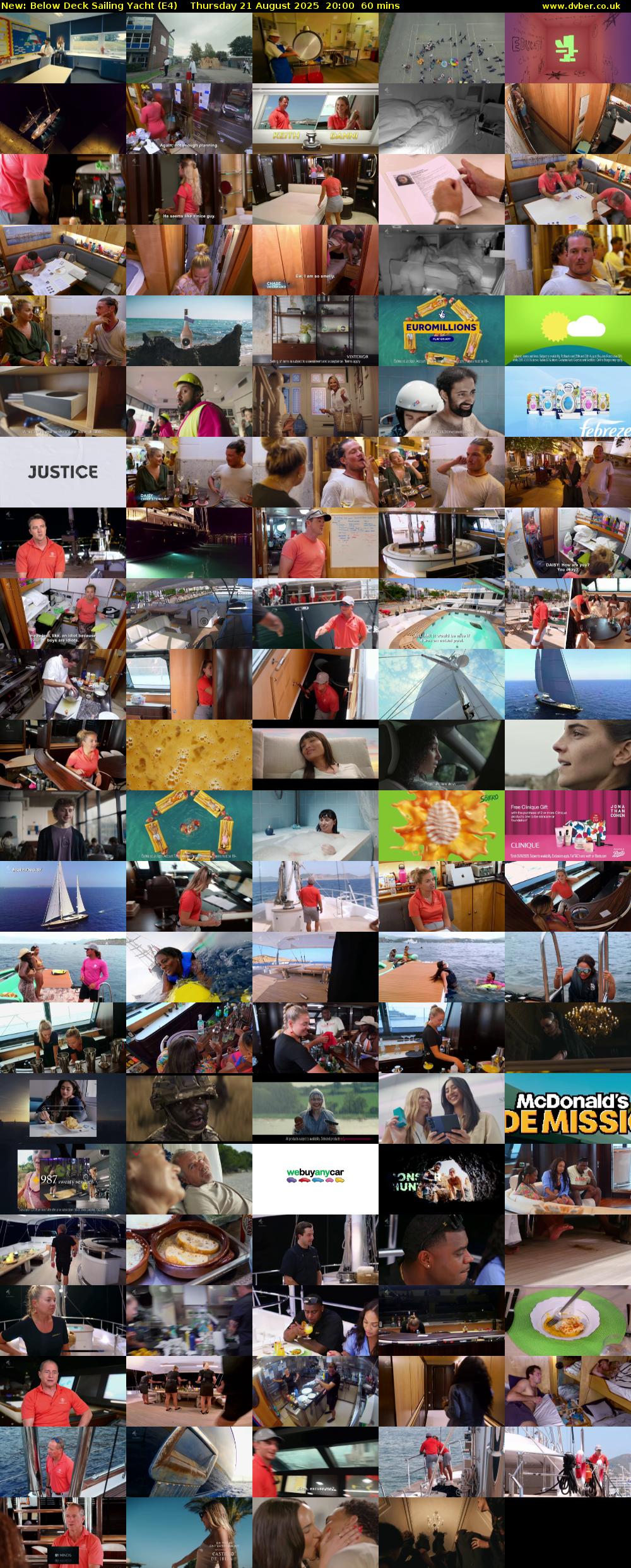 Below Deck Sailing Yacht (E4) Thursday 21 August 2025 20:00 - 21:00
