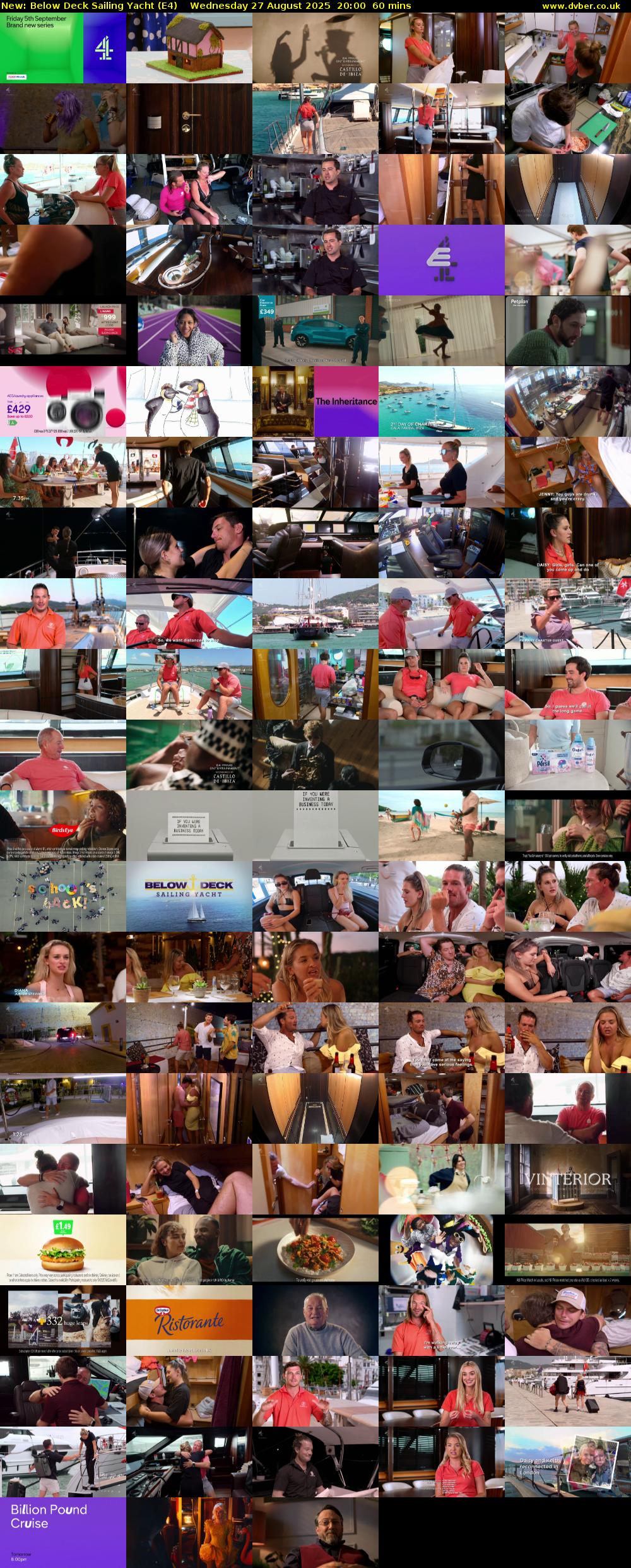 Below Deck Sailing Yacht (E4) Wednesday 27 August 2025 20:00 - 21:00