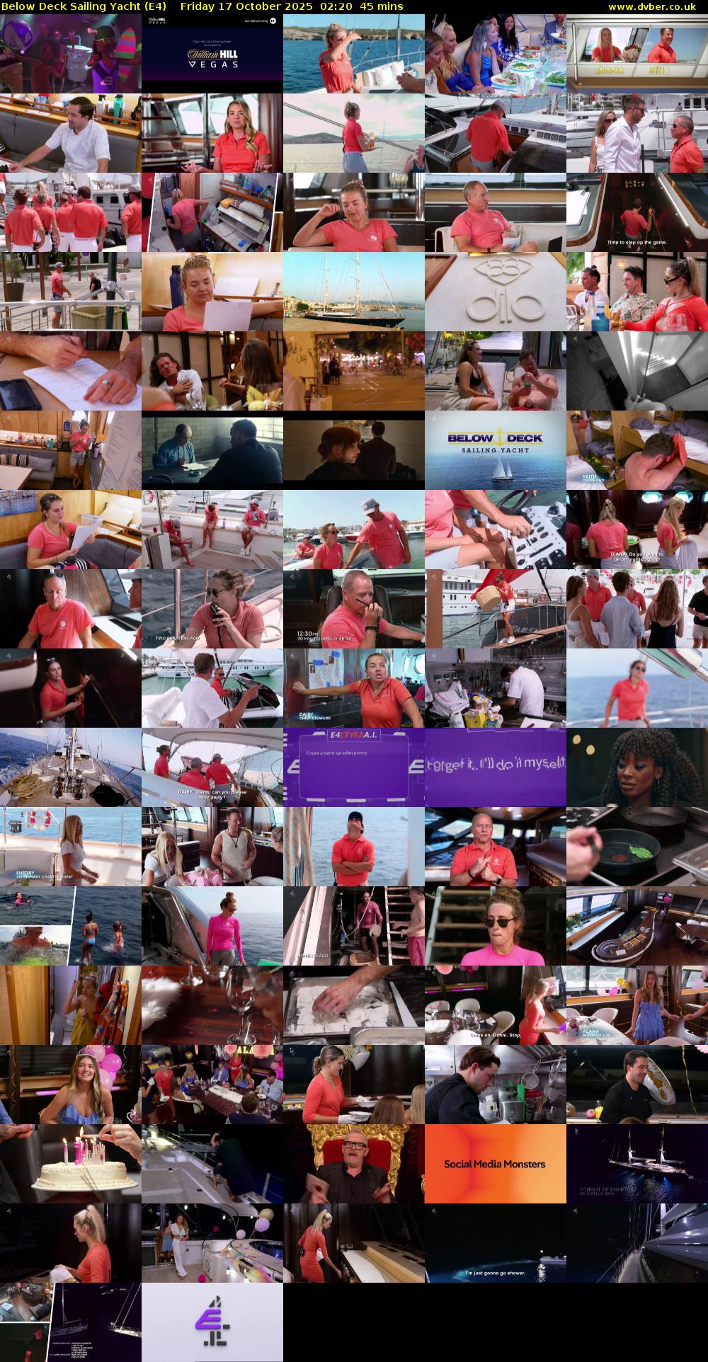 Below Deck Sailing Yacht (E4) Friday 17 October 2025 02:20 - 03:05