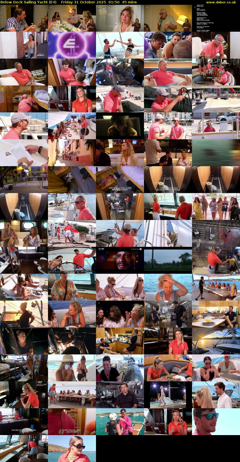 Below Deck Sailing Yacht (E4) Friday 31 October 2025 01:50 - 02:35