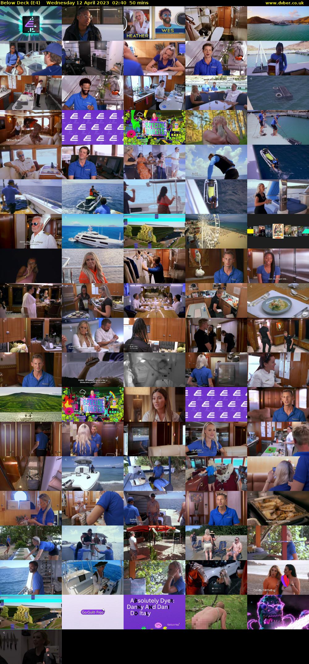 Below Deck (E4) Wednesday 12 April 2023 02:40 - 03:30