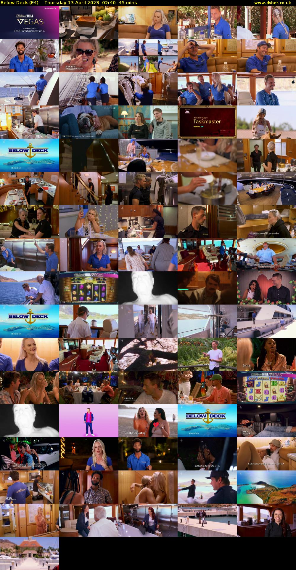 Below Deck (E4) Thursday 13 April 2023 02:40 - 03:25