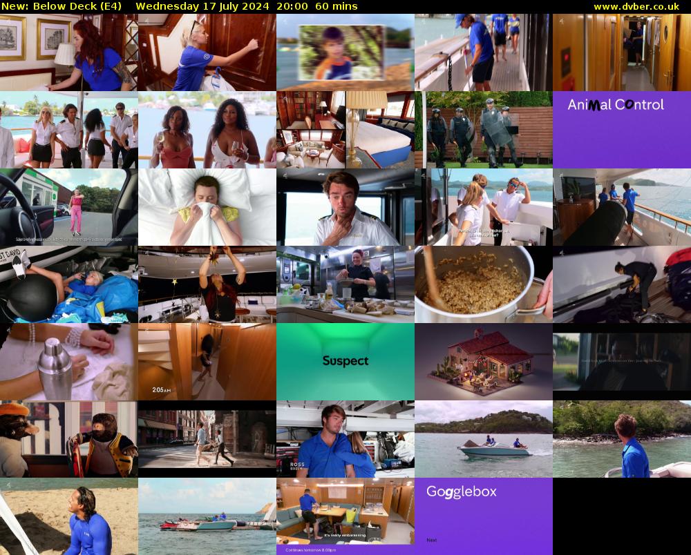 Below Deck (E4) Wednesday 17 July 2024 20:00 - 21:00