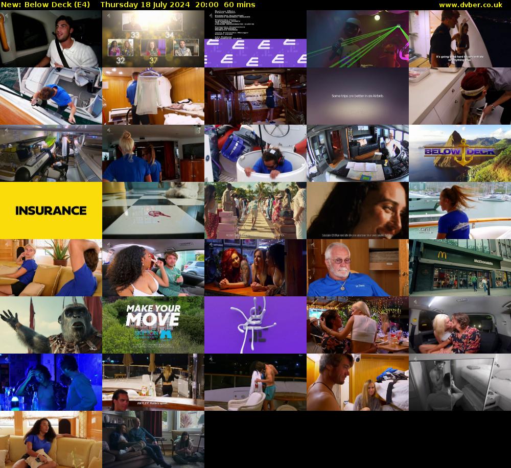 Below Deck (E4) Thursday 18 July 2024 20:00 - 21:00