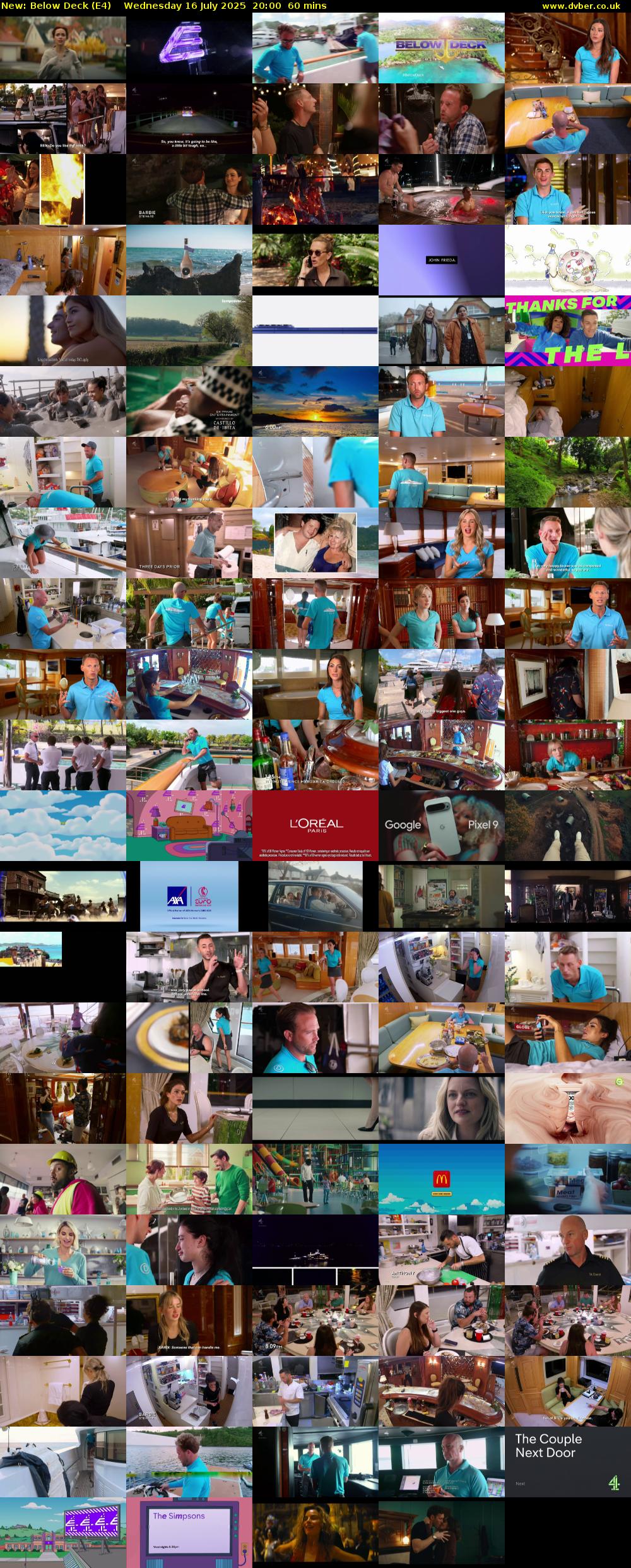 Below Deck (E4) Wednesday 16 July 2025 20:00 - 21:00