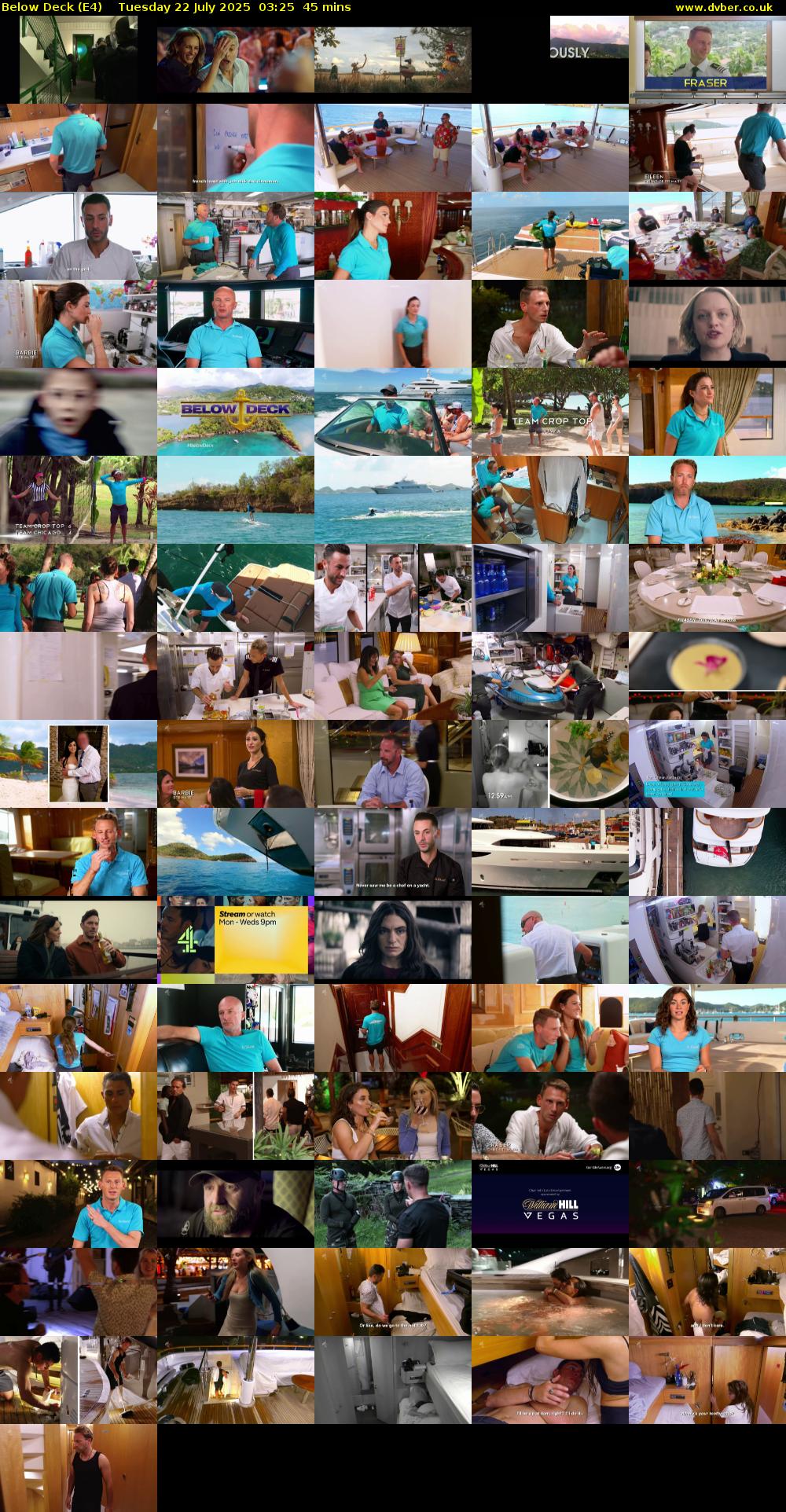 Below Deck (E4) Tuesday 22 July 2025 03:25 - 04:10