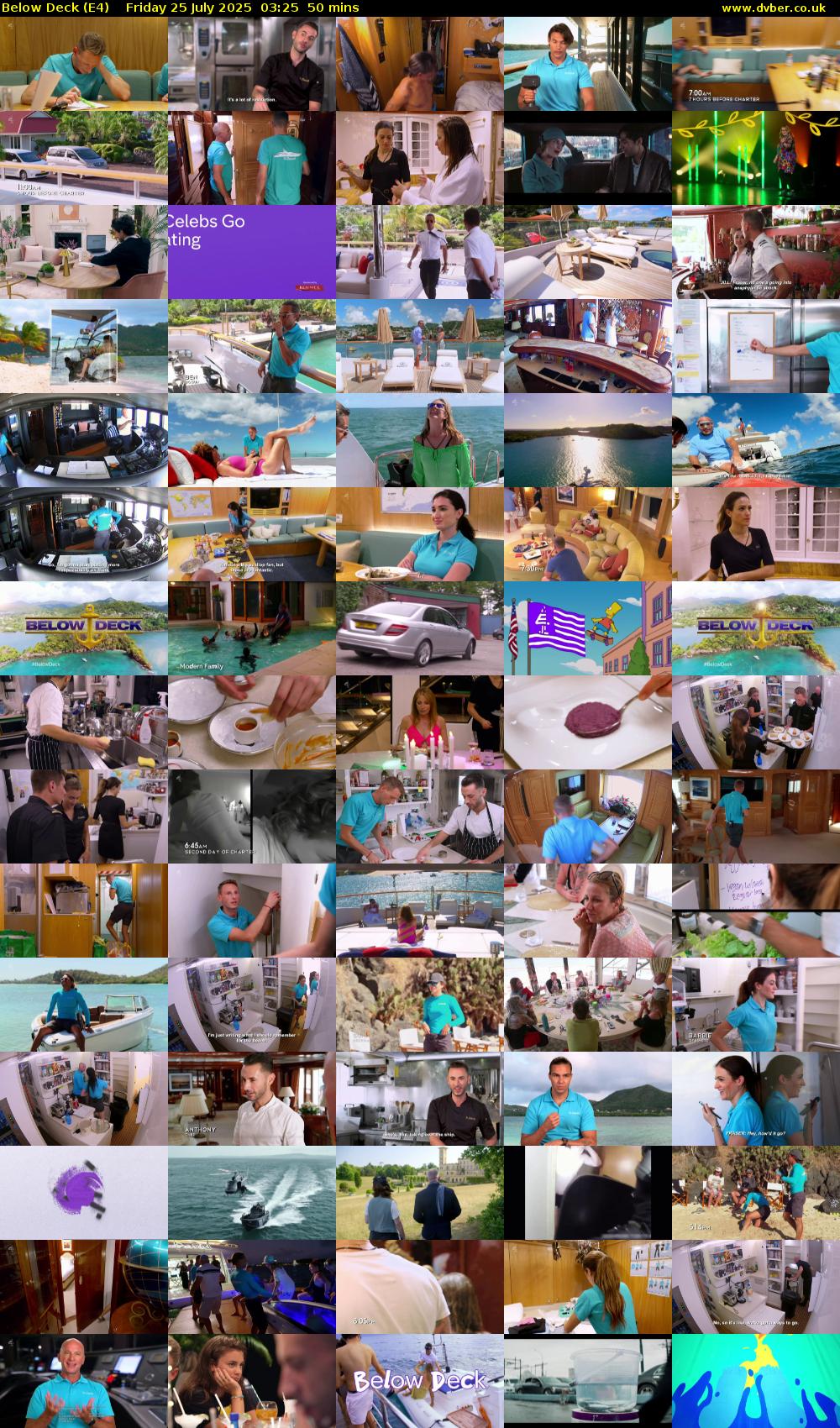 Below Deck (E4) Friday 25 July 2025 03:25 - 04:15