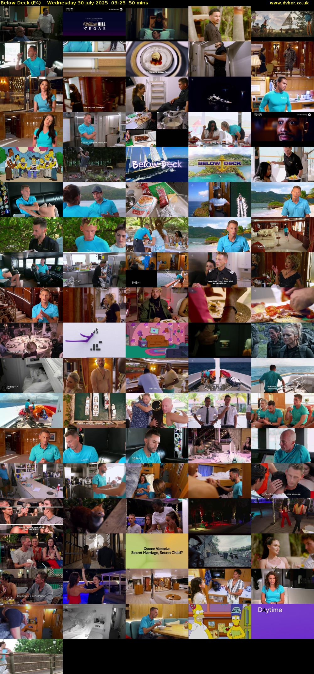 Below Deck (E4) Wednesday 30 July 2025 03:25 - 04:15