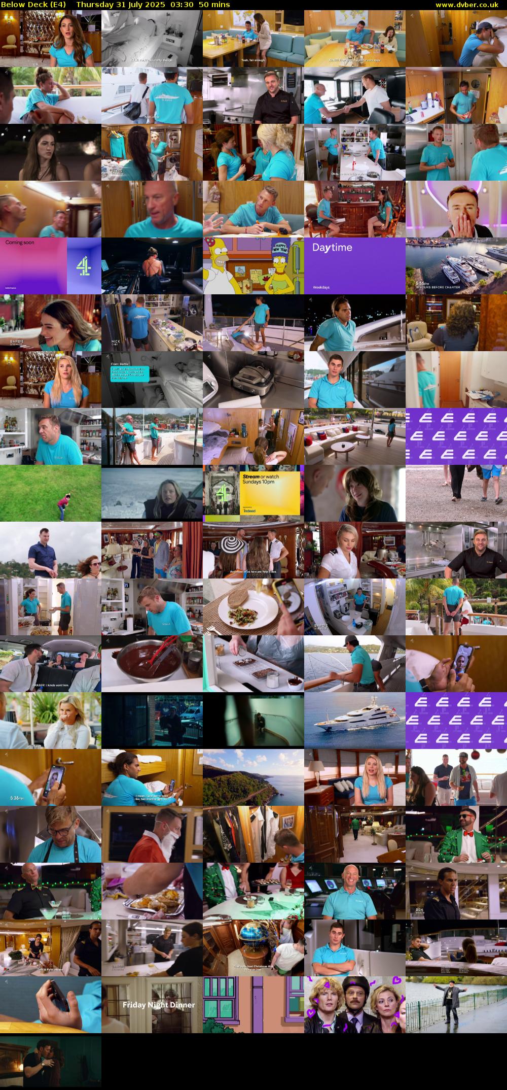 Below Deck (E4) Thursday 31 July 2025 03:30 - 04:20