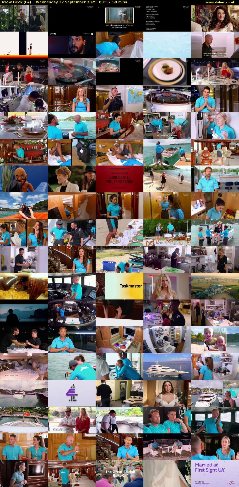 Below Deck (E4) Wednesday 17 September 2025 03:35 - 04:25