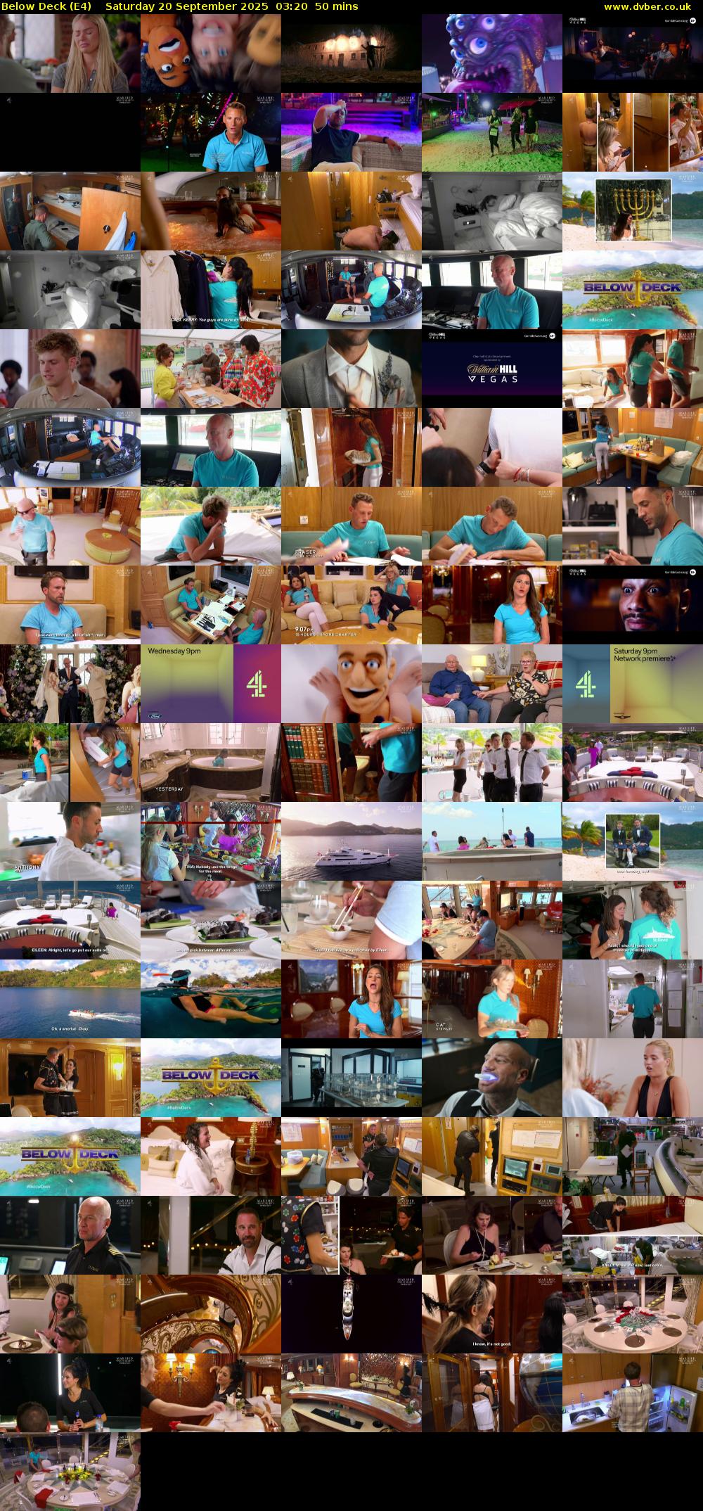 Below Deck (E4) Saturday 20 September 2025 03:20 - 04:10