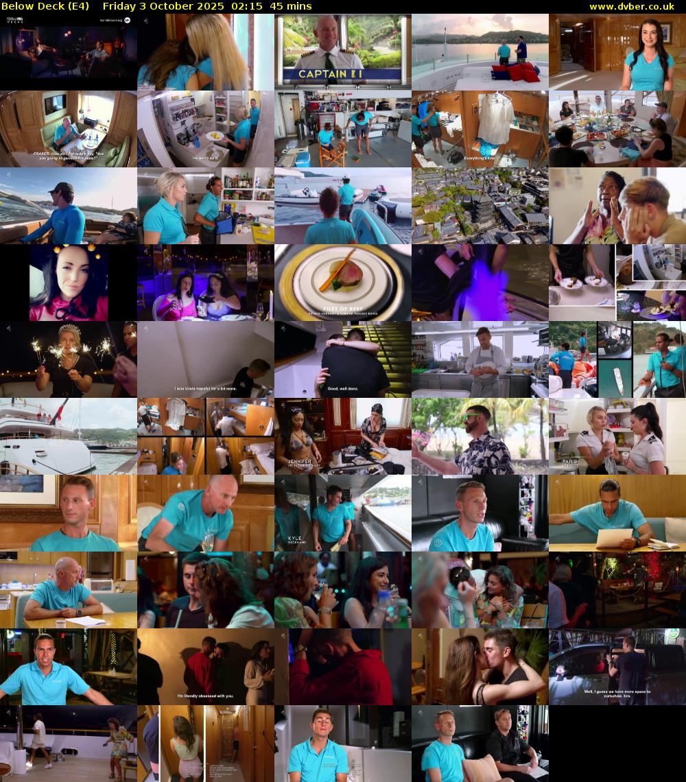 Below Deck (E4) Friday 3 October 2025 02:15 - 03:00