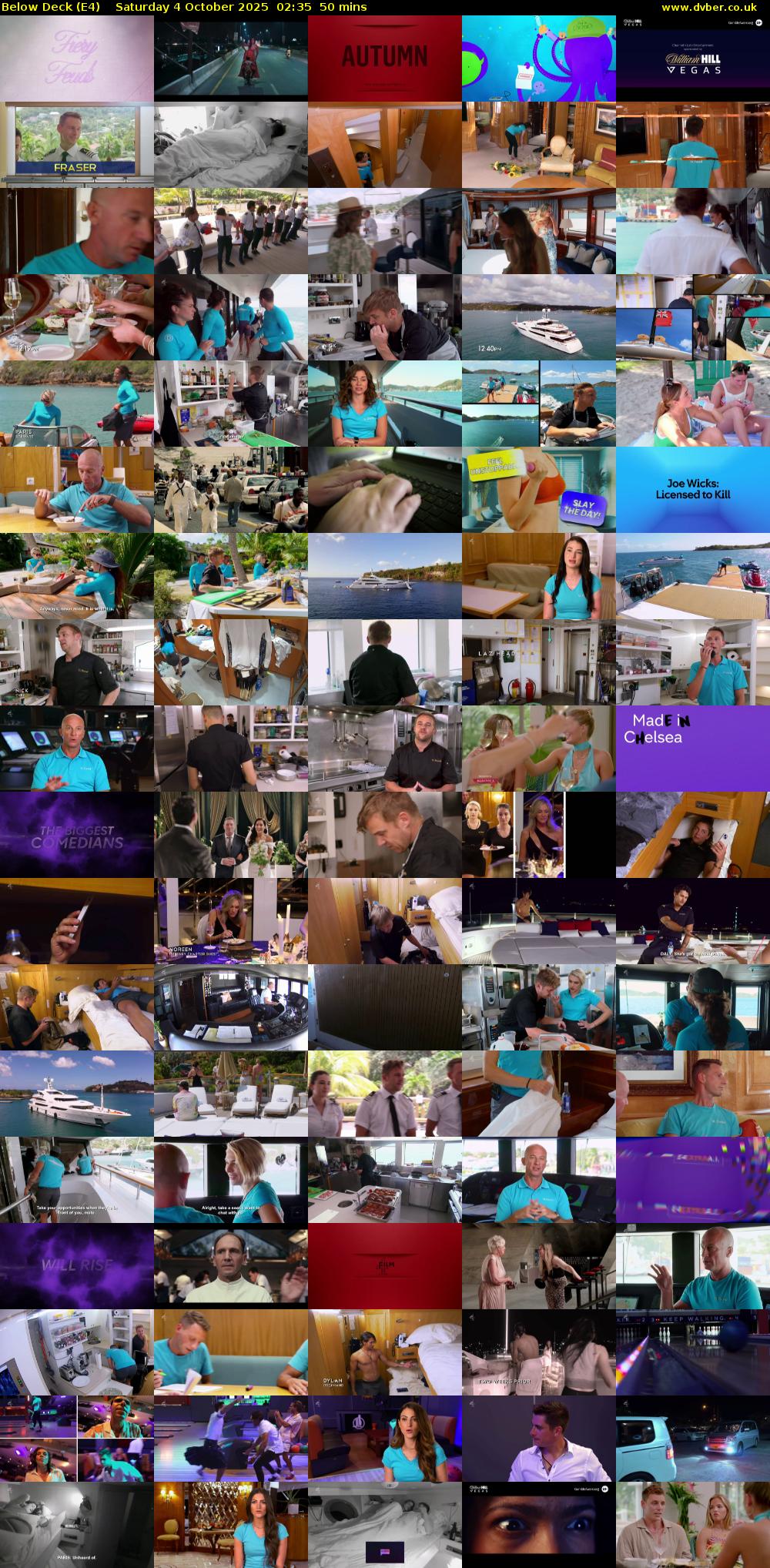 Below Deck (E4) Saturday 4 October 2025 02:35 - 03:25