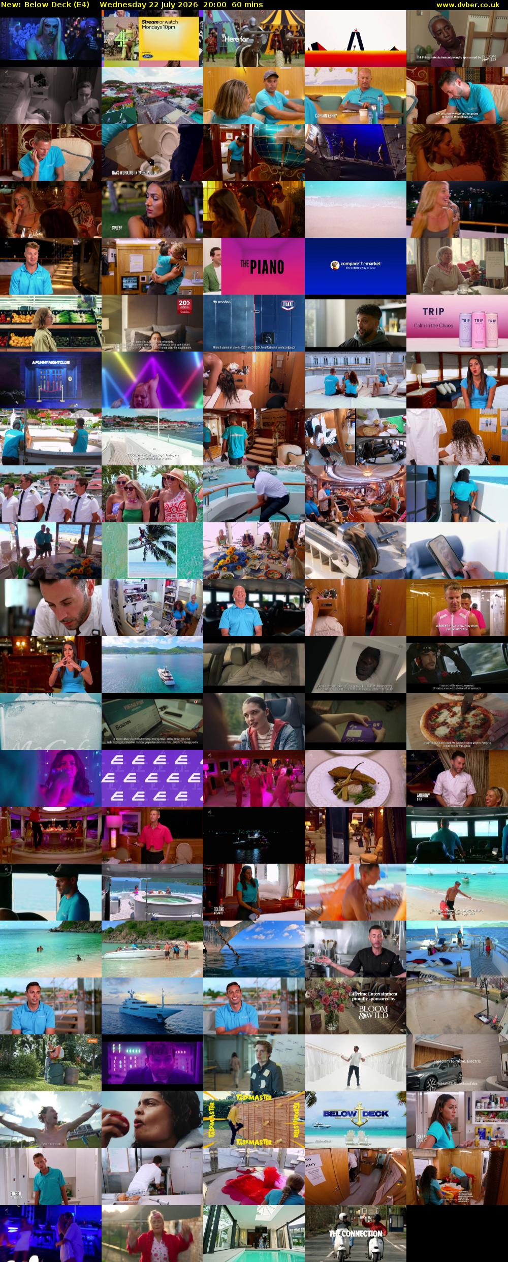 Below Deck (E4) Wednesday 22 July 2026 20:00 - 21:00
