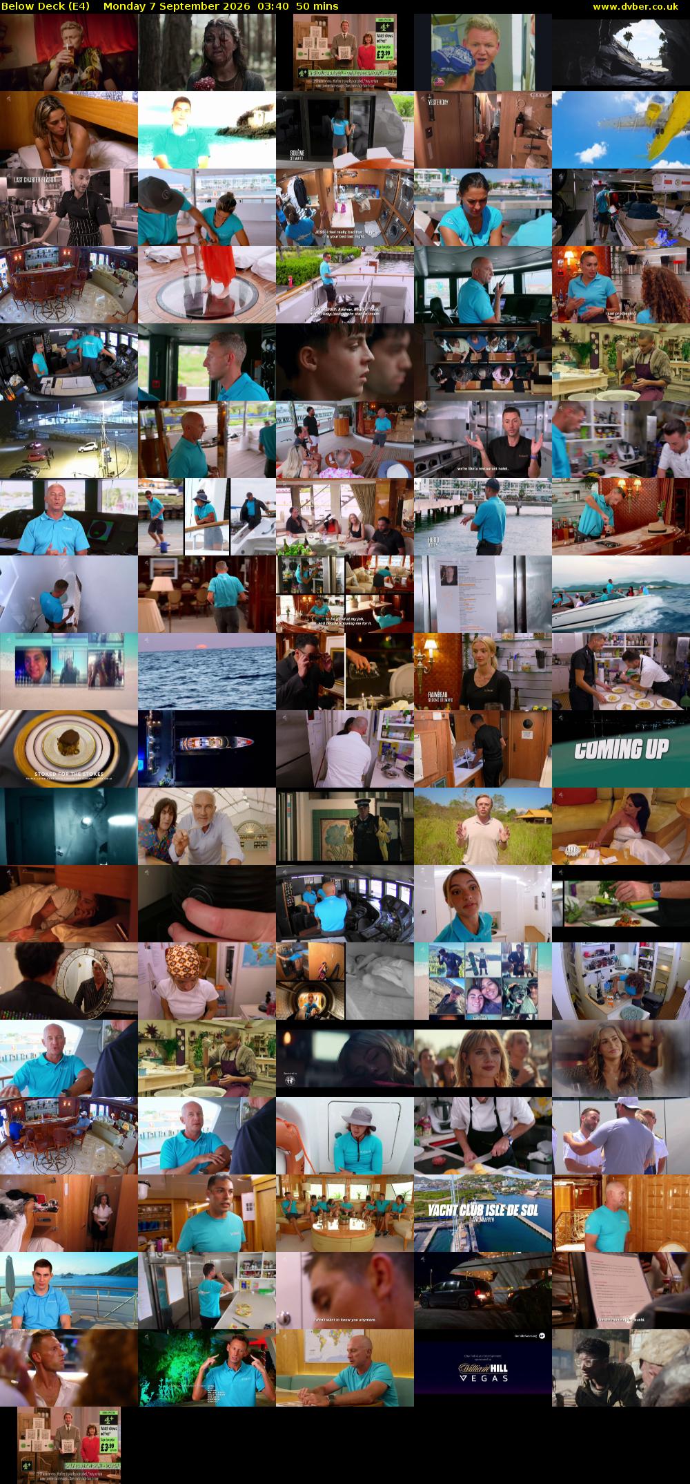 Below Deck (E4) Monday 7 September 2026 03:40 - 04:30
