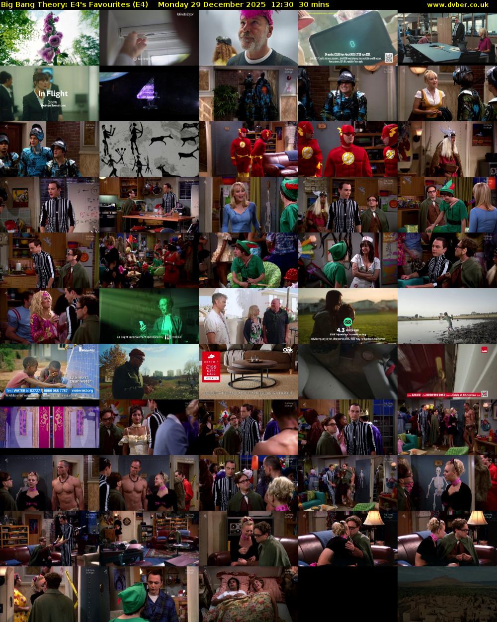 Big Bang Theory: E4's Favourites (E4) Monday 29 December 2025 12:30 - 13:00