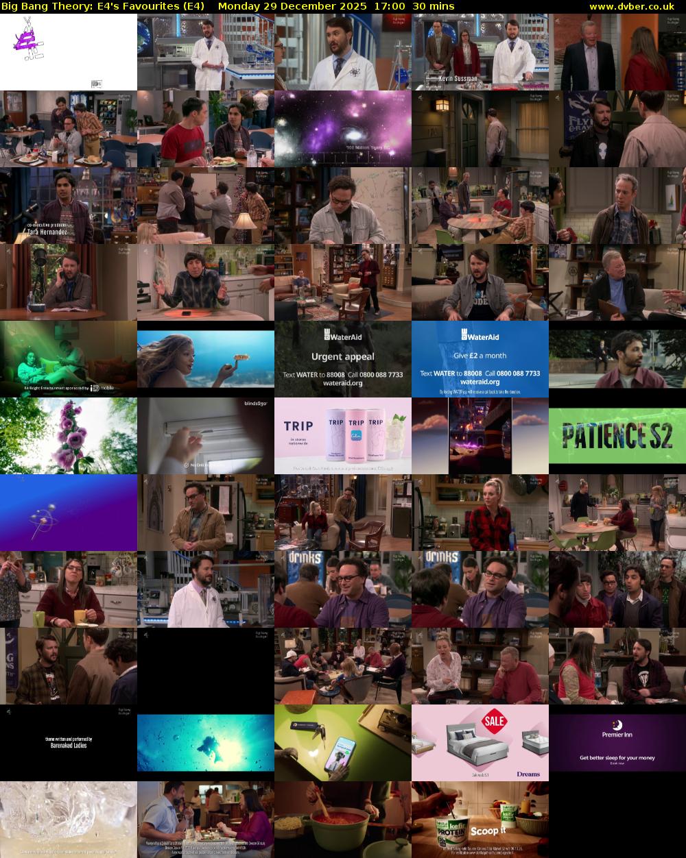 Big Bang Theory: E4's Favourites (E4) Monday 29 December 2025 17:00 - 17:30