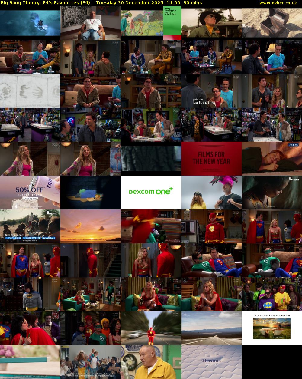 Big Bang Theory: E4's Favourites (E4) Tuesday 30 December 2025 14:00 - 14:30