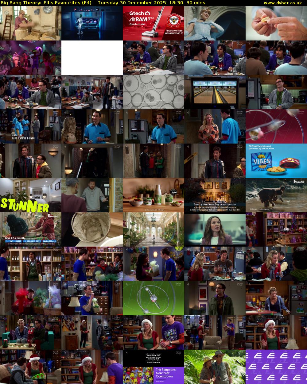 Big Bang Theory: E4's Favourites (E4) Tuesday 30 December 2025 18:30 - 19:00