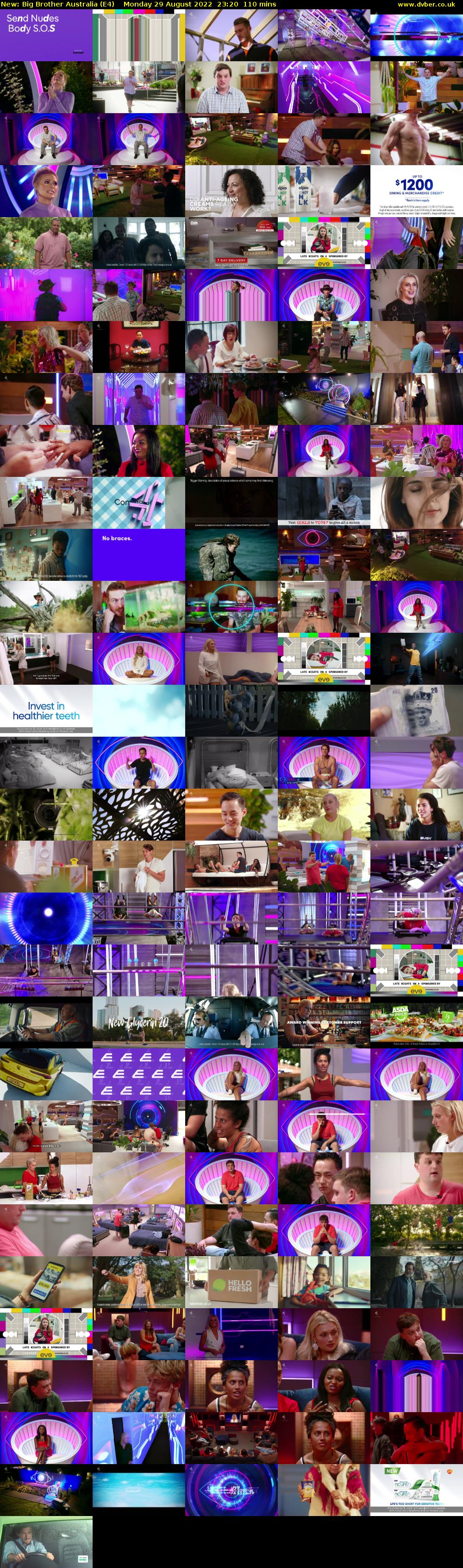 Big Brother Australia (E4) Monday 29 August 2022 23:20 - 01:10