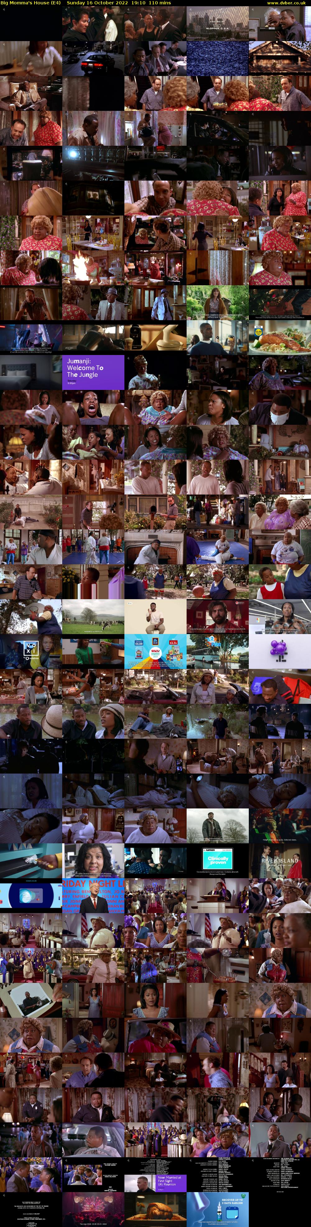 Big Momma's House (E4) Sunday 16 October 2022 19:10 - 21:00