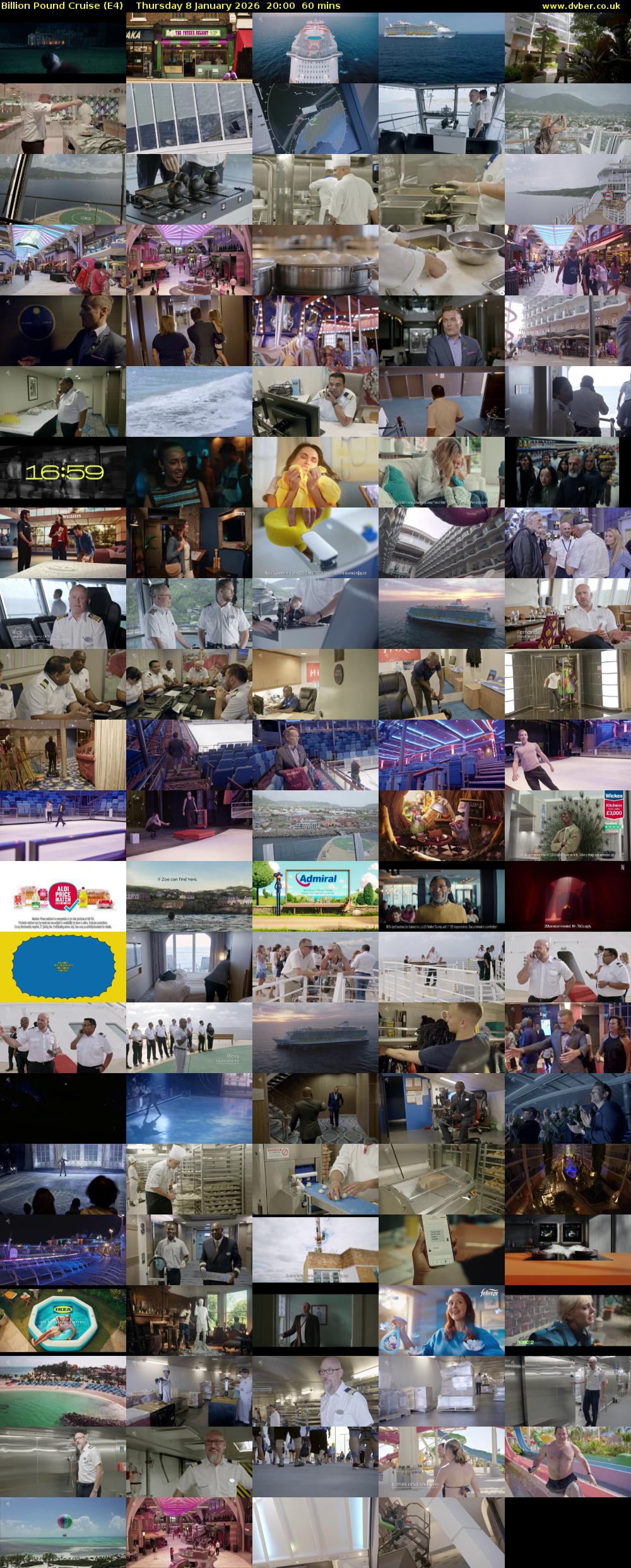 Billion Pound Cruise (E4) Thursday 8 January 2026 20:00 - 21:00