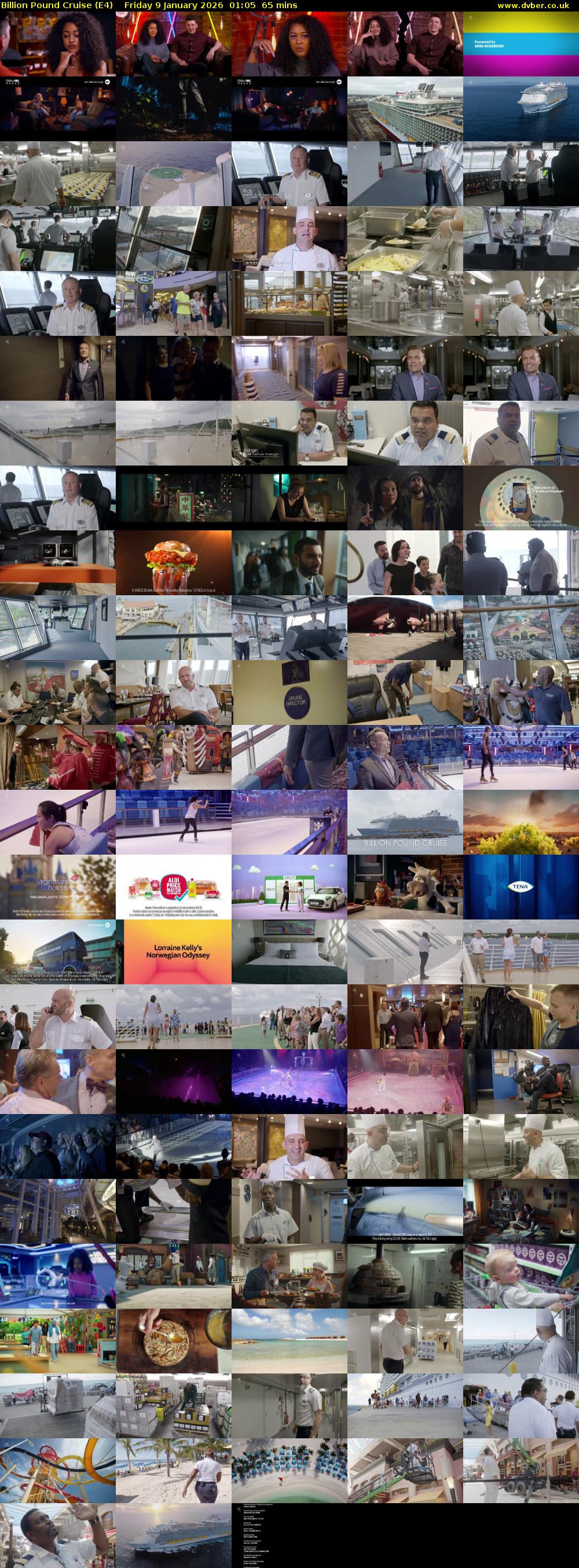 Billion Pound Cruise (E4) Friday 9 January 2026 01:05 - 02:10