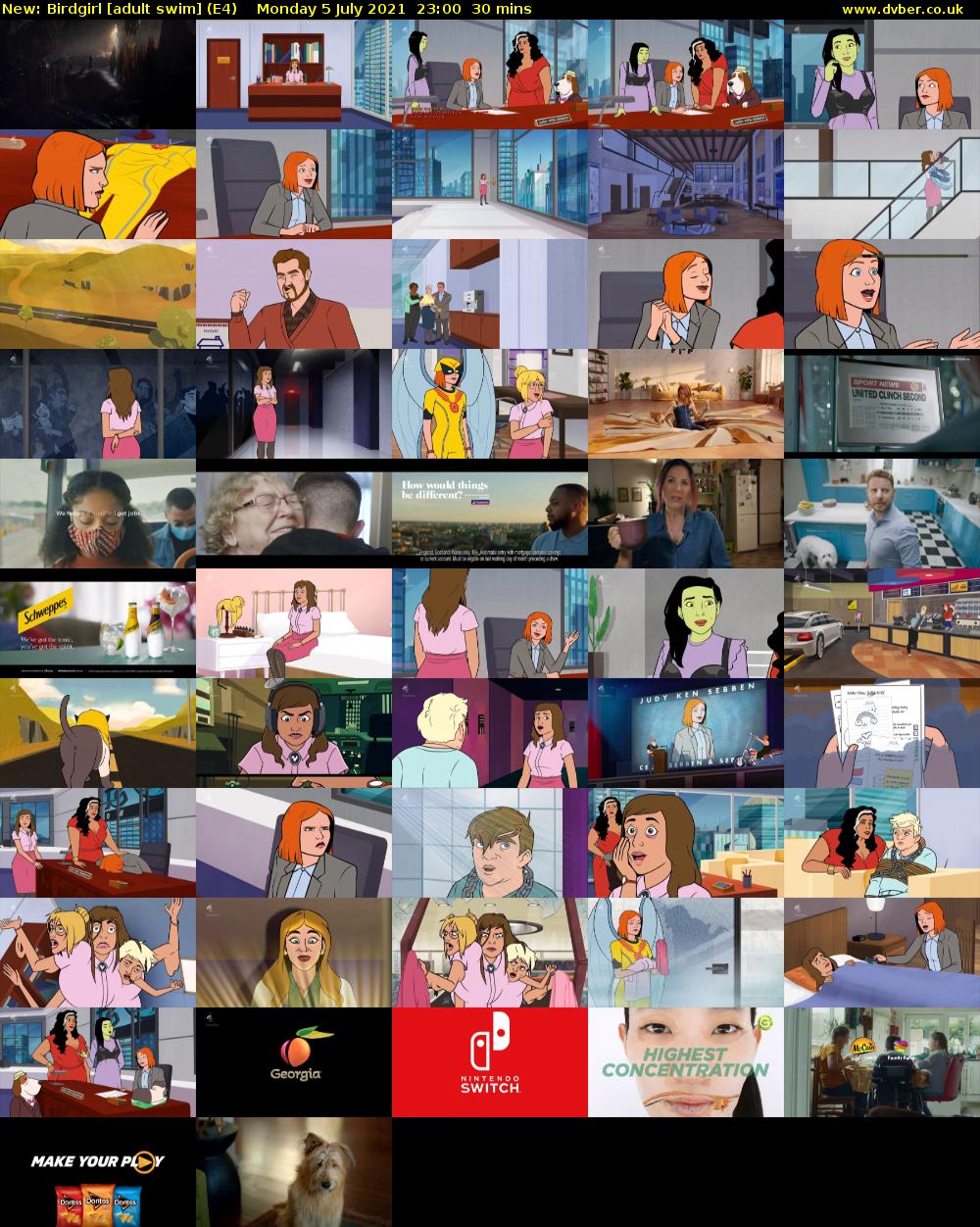 Birdgirl [adult swim] (E4) Monday 5 July 2021 23:00 - 23:30