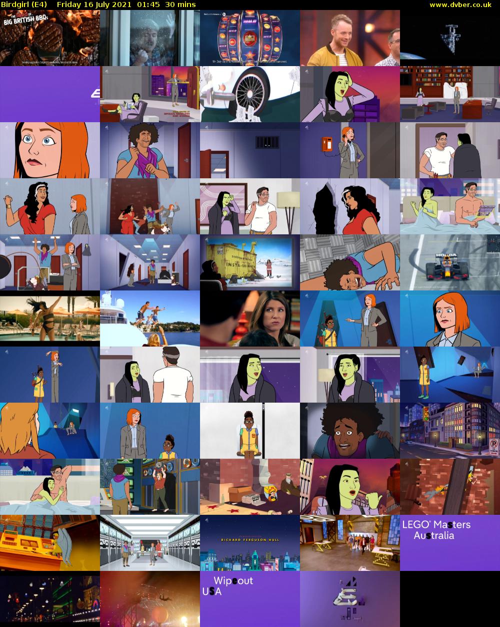 Birdgirl (E4) Friday 16 July 2021 01:45 - 02:15