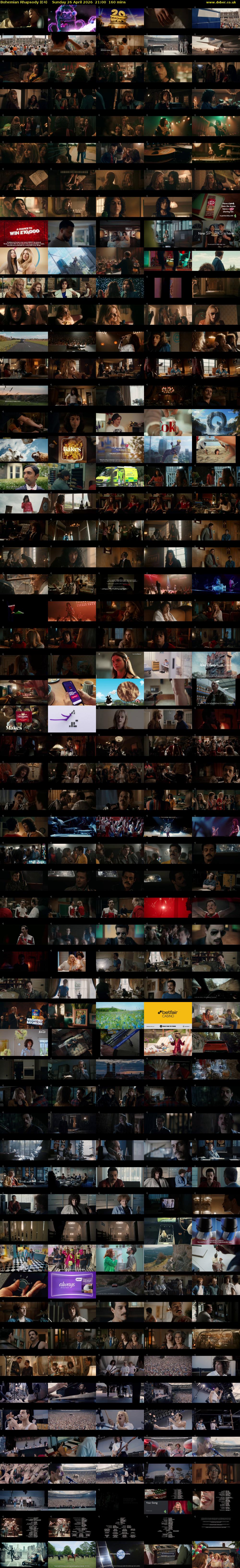 Bohemian Rhapsody (E4) Sunday 26 April 2026 21:00 - 23:40