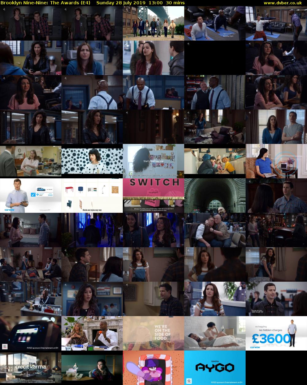 Brooklyn Nine-Nine: The Awards (E4) Sunday 28 July 2019 13:00 - 13:30