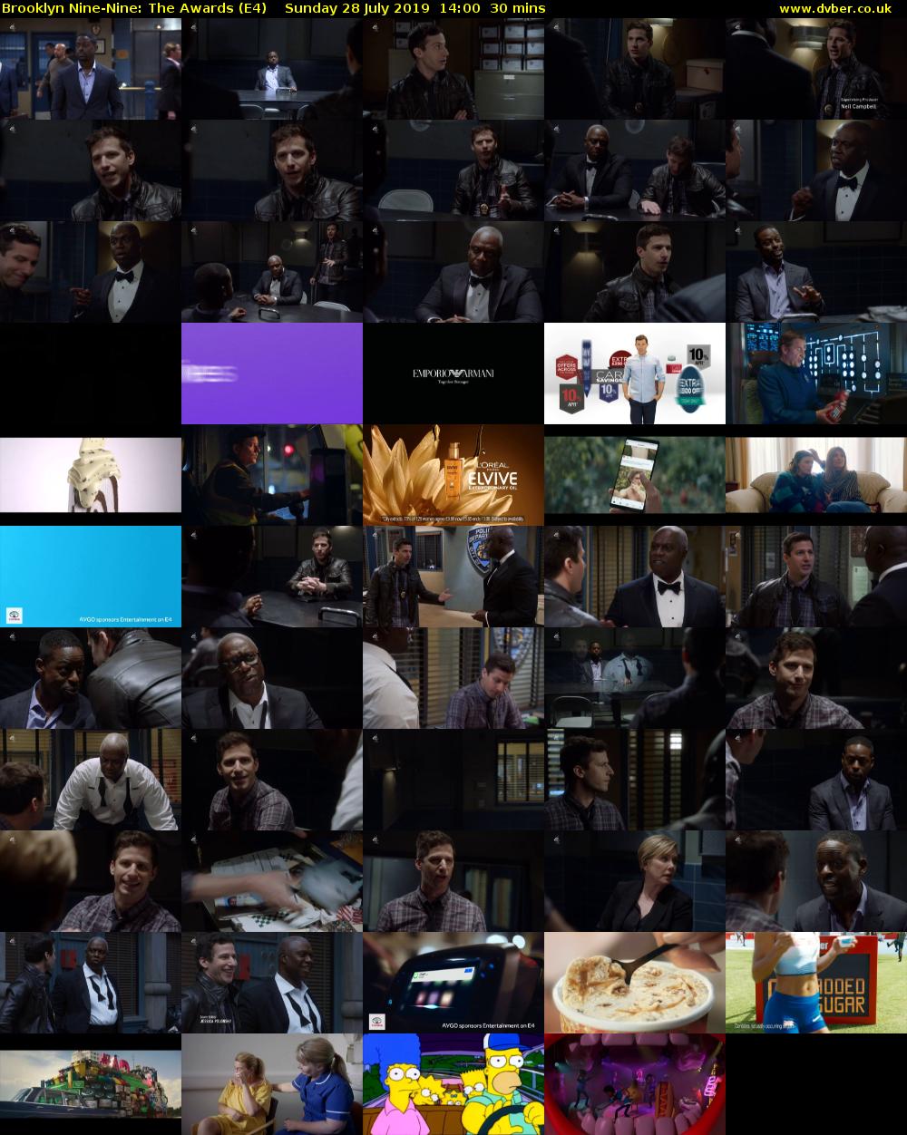 Brooklyn Nine-Nine: The Awards (E4) Sunday 28 July 2019 14:00 - 14:30