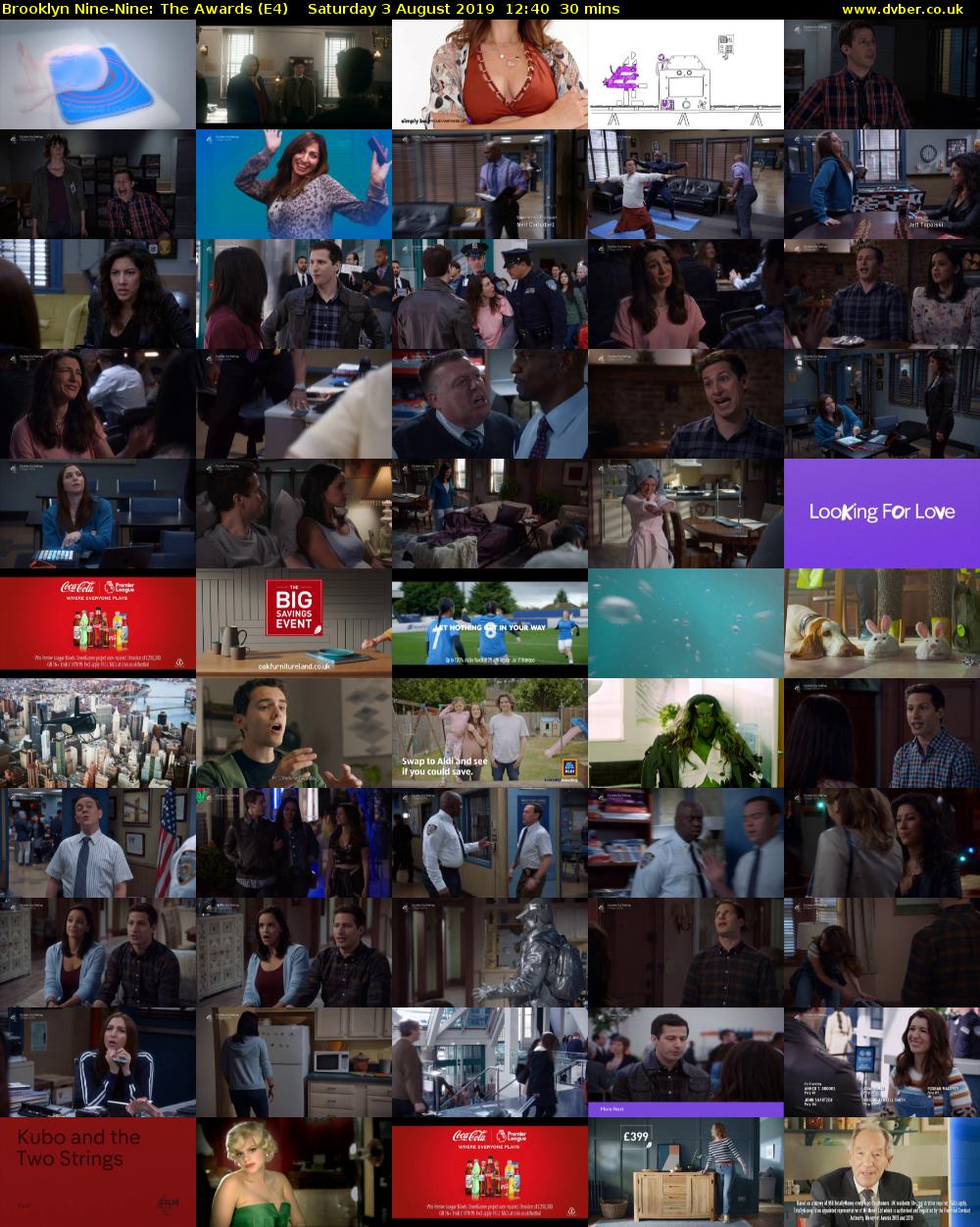 Brooklyn Nine-Nine: The Awards (E4) Saturday 3 August 2019 12:40 - 13:10
