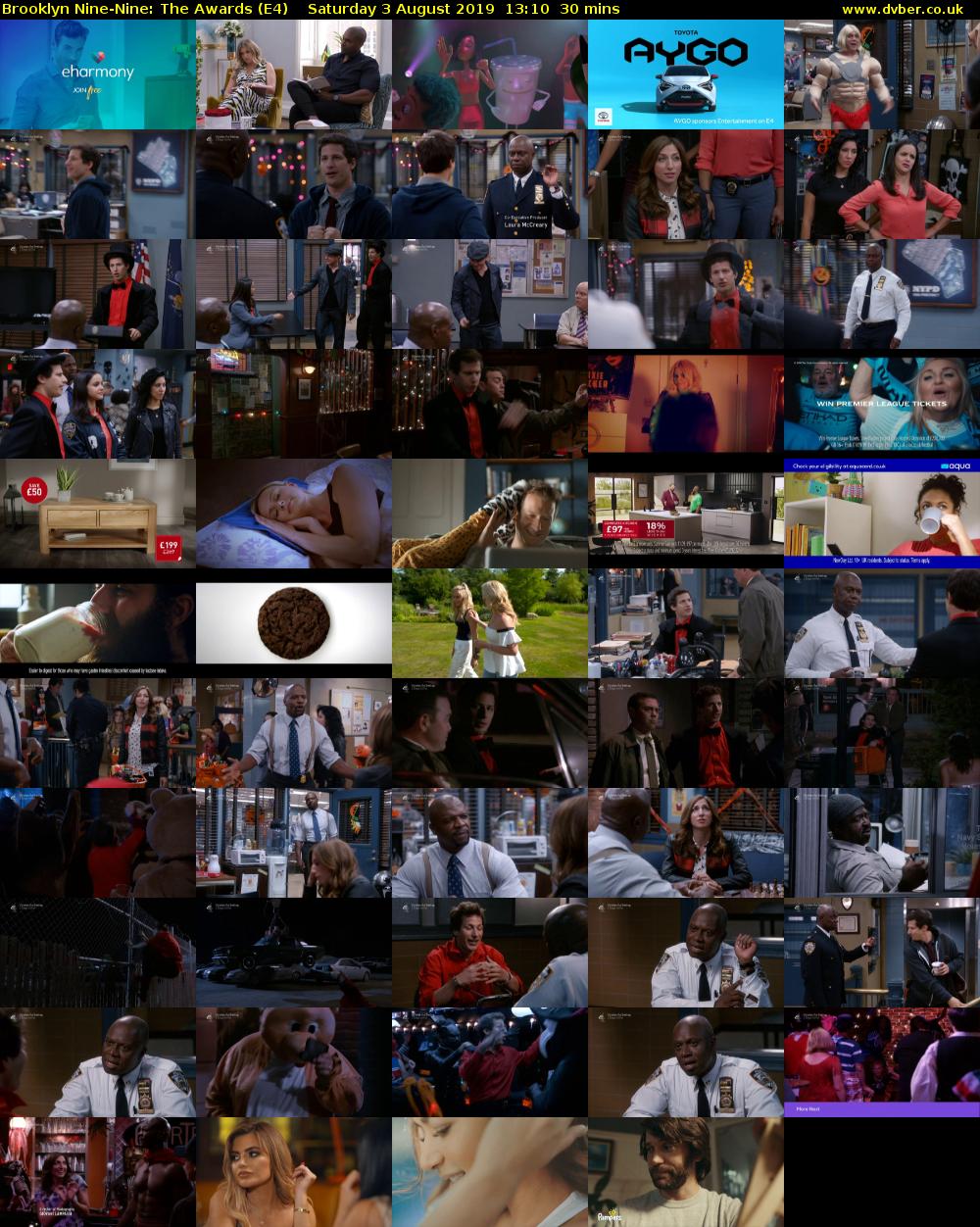 Brooklyn Nine-Nine: The Awards (E4) Saturday 3 August 2019 13:10 - 13:40