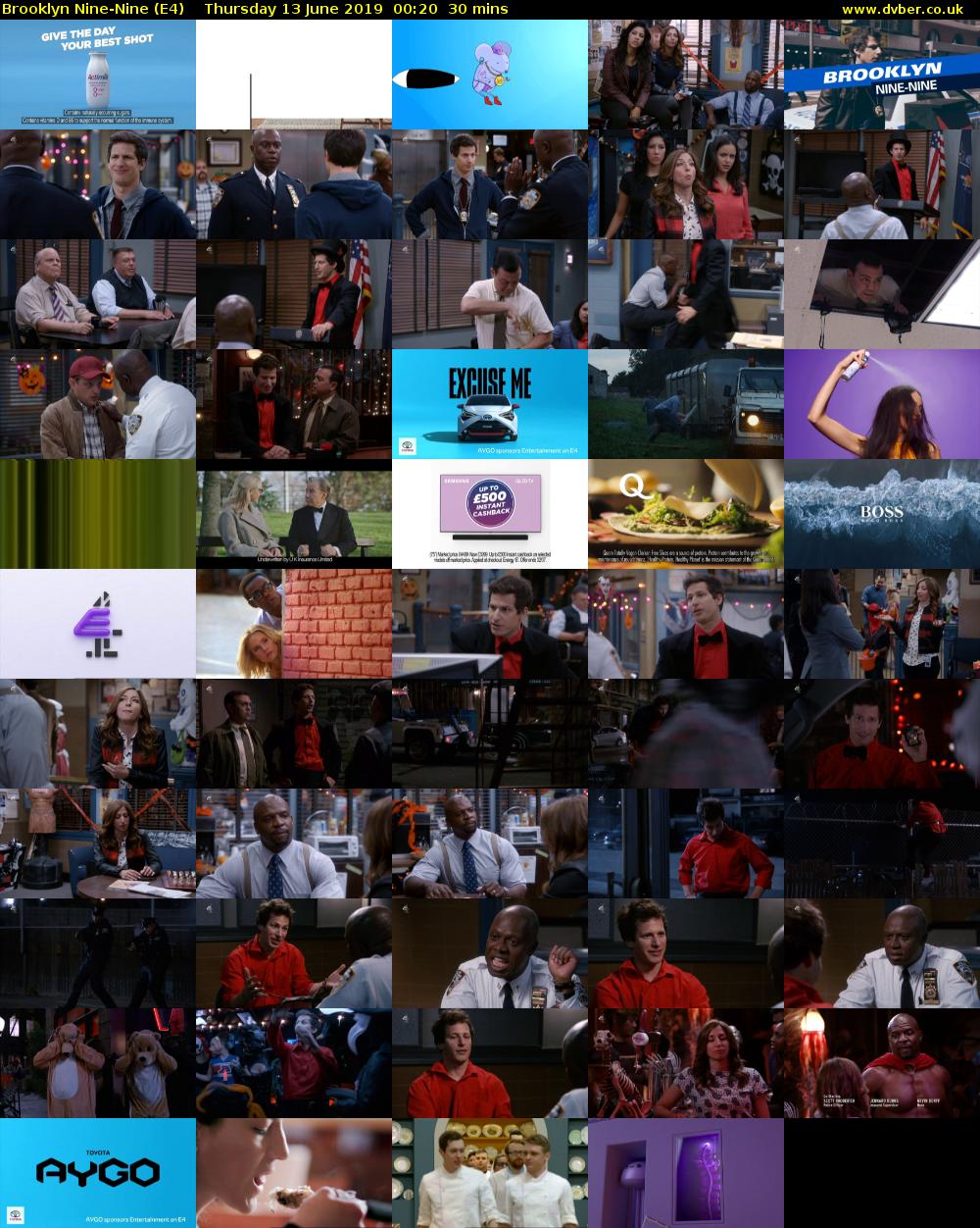Brooklyn Nine-Nine (E4) Thursday 13 June 2019 00:20 - 00:50