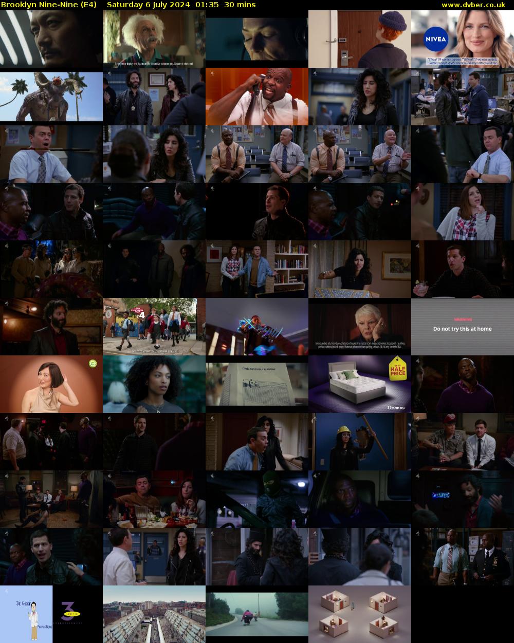 Brooklyn Nine-Nine (E4) Saturday 6 July 2024 01:35 - 02:05