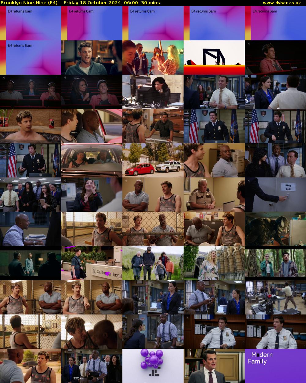 Brooklyn Nine-Nine (E4) Friday 18 October 2024 06:00 - 06:30