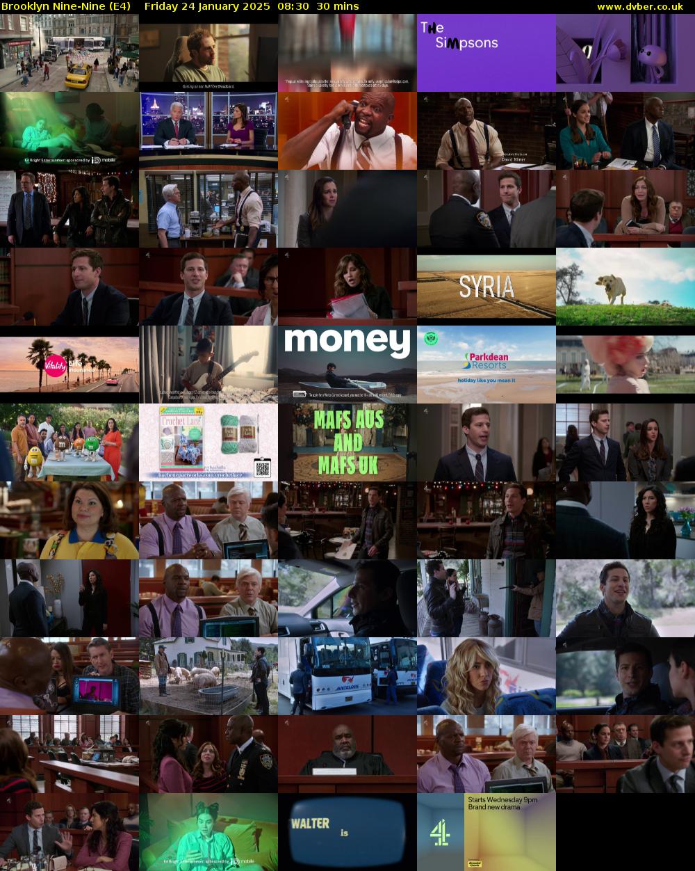 Brooklyn Nine-Nine (E4) Friday 24 January 2025 08:30 - 09:00