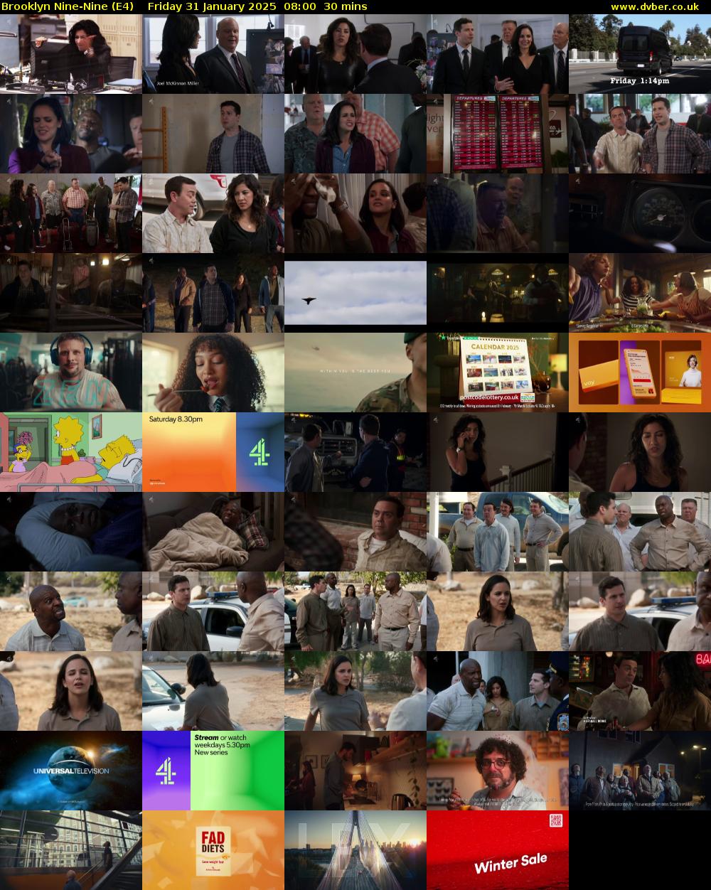Brooklyn Nine-Nine (E4) Friday 31 January 2025 08:00 - 08:30
