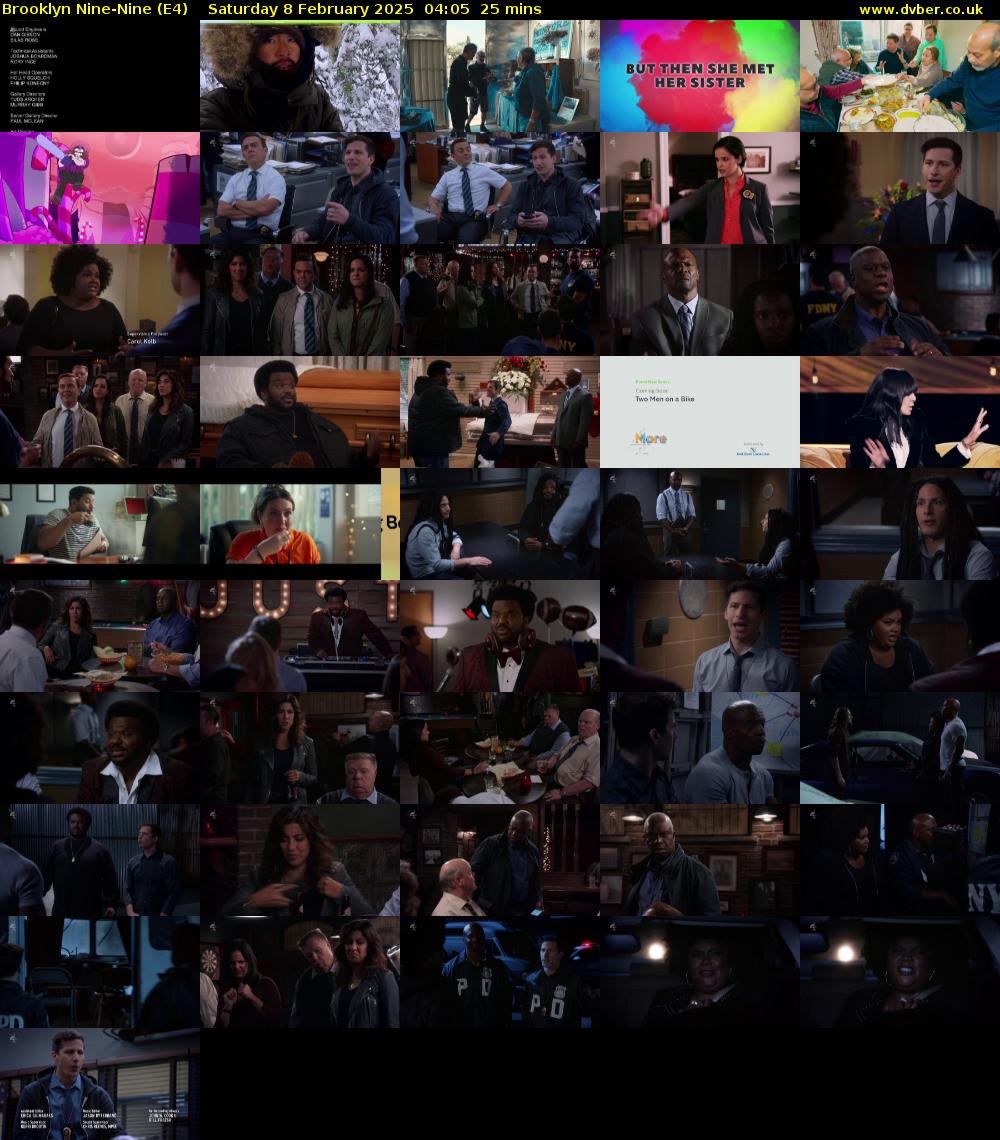 Brooklyn Nine-Nine (E4) Saturday 8 February 2025 04:05 - 04:30