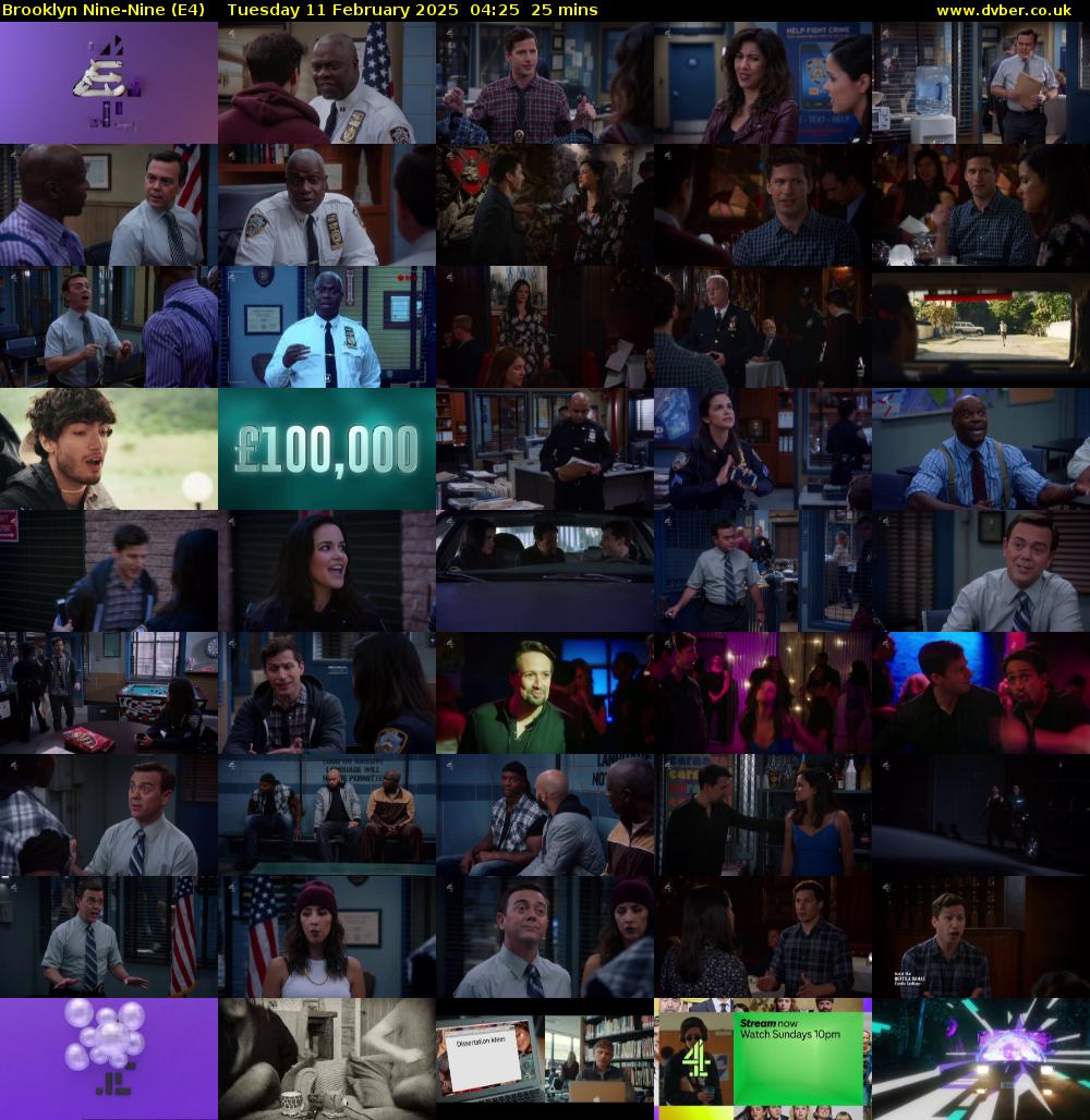 Brooklyn Nine-Nine (E4) Tuesday 11 February 2025 04:25 - 04:50