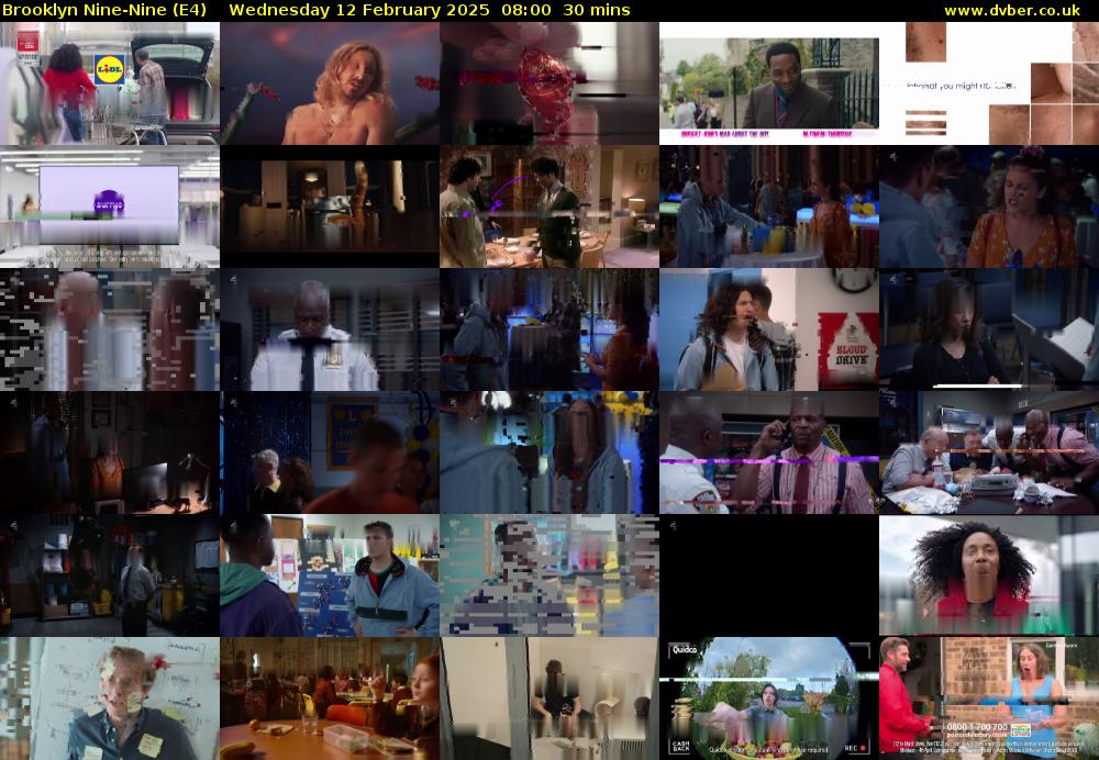 Brooklyn Nine-Nine (E4) Wednesday 12 February 2025 08:00 - 08:30
