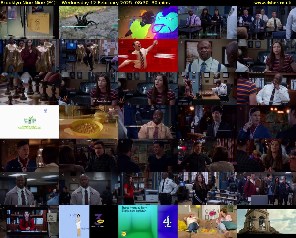 Brooklyn Nine-Nine (E4) Wednesday 12 February 2025 08:30 - 09:00