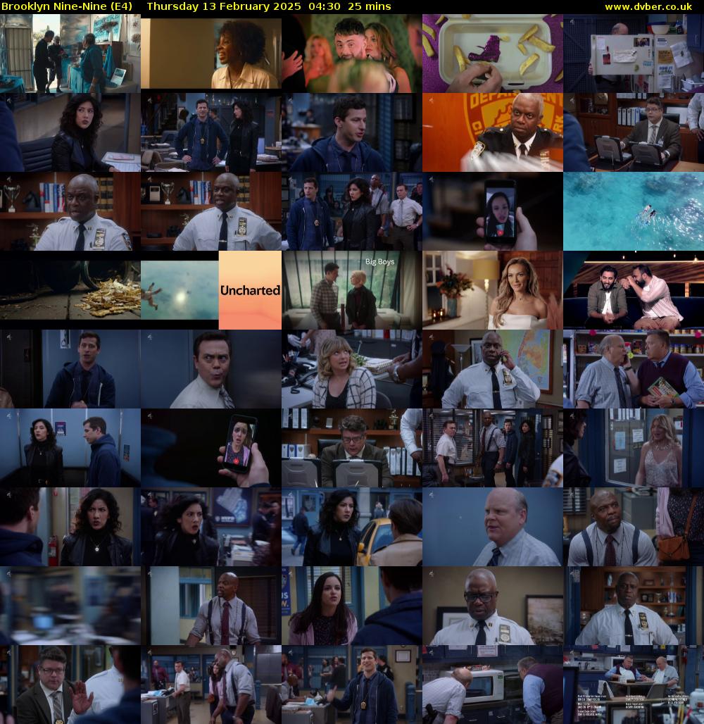 Brooklyn Nine-Nine (E4) Thursday 13 February 2025 04:30 - 04:55