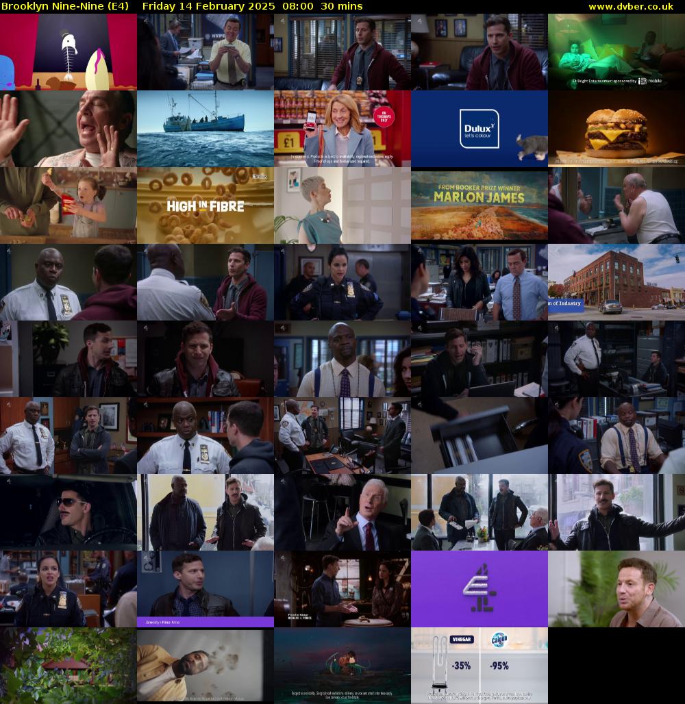 Brooklyn Nine-Nine (E4) Friday 14 February 2025 08:00 - 08:30