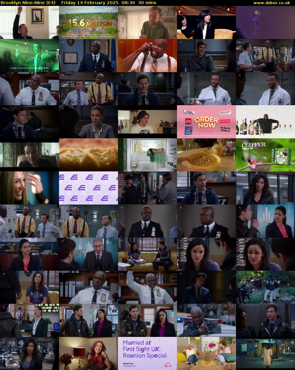 Brooklyn Nine-Nine (E4) Friday 14 February 2025 08:30 - 09:00